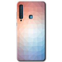 Samsung Galaxy A9 2018 Kılıf HD Desen Baskılı Arka Kapak - Polygon Graident 3