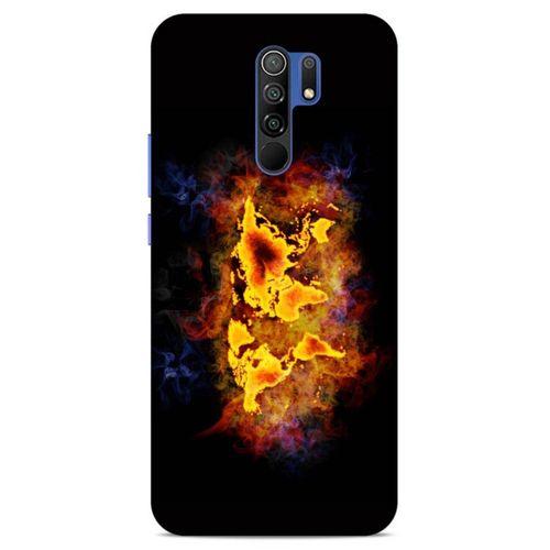 Lopard Xiaomi Redmi 9 Uyumlu Kılıf FireX (43) Thin Fit Kılıf Dünya Haritası