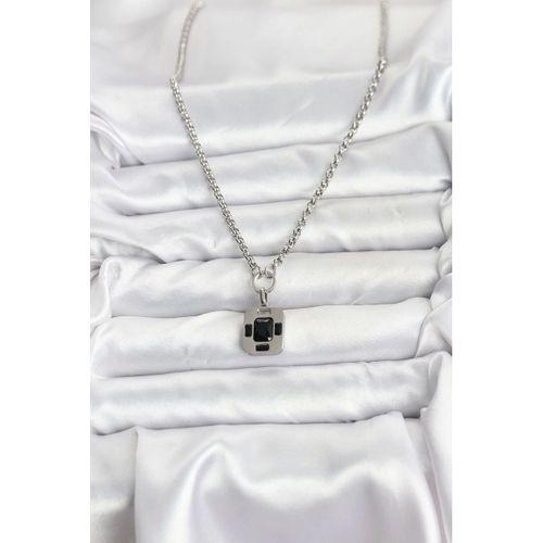 316L Çelik Zincir Gümüş Renk Vintage Model Kadın Kolye