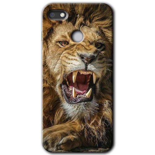 MRCİLETİSİM General Mobile GM 8 Go Kılıf HD Desen Baskılı Arka Kapak + Temperli Cam - Lion King
