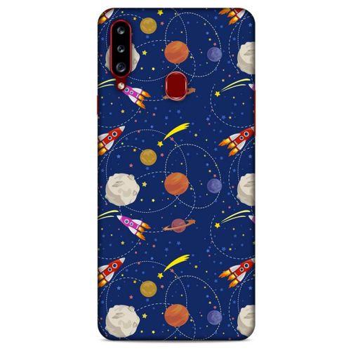 Samsung Galaxy A20s Uyumlu Kılıf Mavi Delisi (24) Darbe Emici Kılıf Tesla