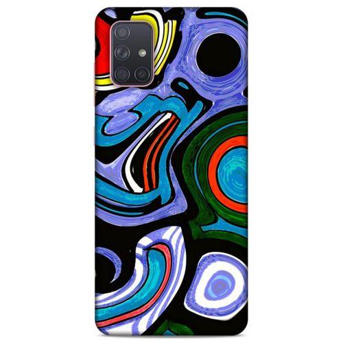 Lopard Samsung Galaxy A71 Uyumlu Kılıf Soyut Sanat (25) Baskılı Antişok Kapak