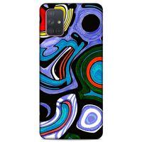 Lopard Samsung Galaxy A71 Uyumlu Kılıf Soyut Sanat (25) Baskılı Antişok Kapak