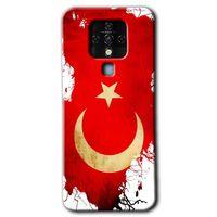 MRCİLETİSİM Tecno Camon 16 Kılıf HD Desen Baskılı Arka Kapak+Temperli Cam - Türkiyem