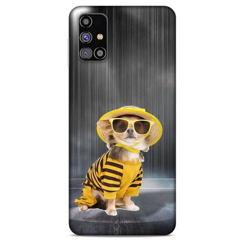 Samsung Galaxy M31s Kılıf Köpek Kıyafetleri (15) Antişok Kılıf Chihuahua Pijama