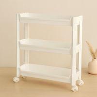 3 Katlı Tekerlekli Sepet Organizer Raf