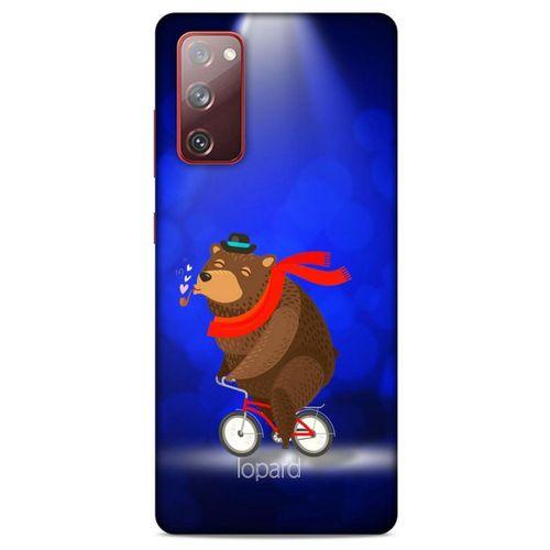 Samsung Galaxy S20 Fe Kılıf FunnyMaX (43) Thin Fit Kılıf Lacivert Ayılı