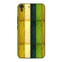 Huawei Honor 8a Kılıf Patchwork (37) Silicone Cover Sarı Lacivert