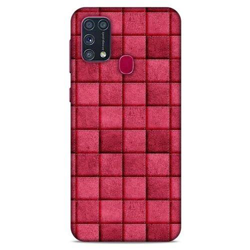 Samsung Galaxy M31 Kılıf Patchwork (29) Arka Koruma Kılıfı Pembe