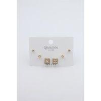 Çoklu Set Küpe - Altın