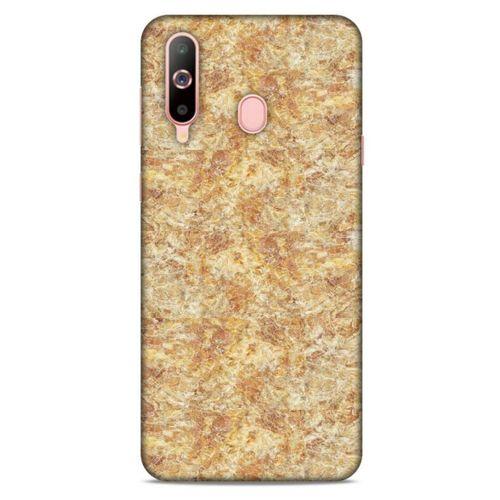 Mermer Desenli (34) Tema Slim Armor Kılıf Buğday Samsung Galaxy A60 Kılıf