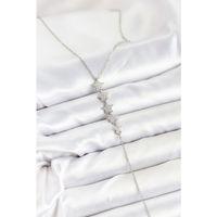 316L Çelik Zincir Gümüş Renk Yıldız Model Y Kolye