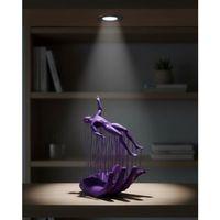 3d El Üzerinde İnsan Figürü Mor Soyut Tasarım Dekor Biblo