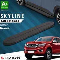 S-Dizayn Nissan Navara 3 Skyline Siyah Yan Basamak 203 Cm 2015 Üzeri A+ Kalite
