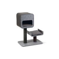 Karlıe Kedi Tırmalama+ev Tınka Gri 60x40x82cm