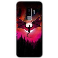 Potkal Hediye Fabrikası Samsung Galaxy S9 Plus Kılıf HD Desen Baskılı Arka Kapak - Dragon Night