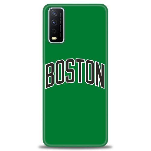 Vivo Y11S Kılıf HD Baskılı Kılıf - Boston Yeşil + Tam Ekran Koruyucu