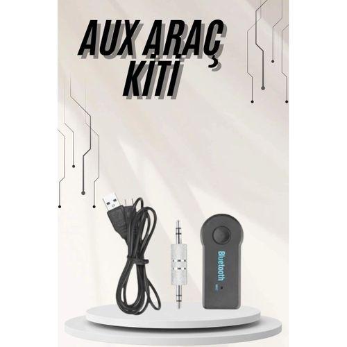 Yeni Nesil Bluetooth Aux Araç Kiti Siyah Tv Tablet Telefon Araç Araba