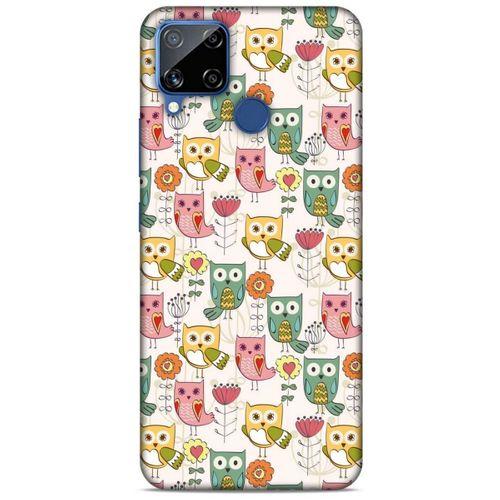 Baykuşlar (27) Desenli Silikon Kapak Telefon Kabı Oppo Realme C15 Kılıf