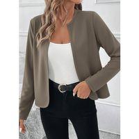 Kadın Uzun Kollu önü Açık Dalgıç Kısa Vizon Hırka