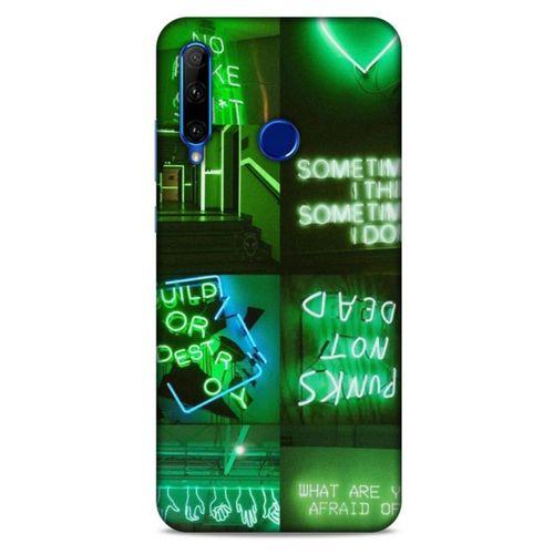 Huawei Honor 20 Lite Uyumlu Kılıf Yeşil Delisi (34) Slim Armor Kılıf Pastel yeşil