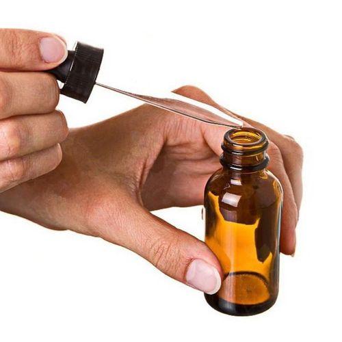 Amber Cam Şişe 10ml Beyaz Kapak Cam Damlalıklı Dereceli