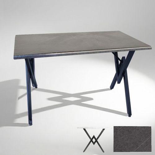 Dockers Anemon Mutfak Masası 70x120 (Werzalit, Wermodin ve Allzalit Tabla) - Grey Marble