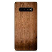 Lopard Samsung Galaxy S10 Plus Uyumlu Kılıf Wood'X (7) Telefon Kılıfı Baskılı