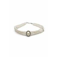 İncili Tasma Kolye - Gümüş