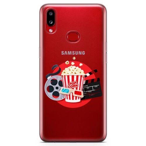 Samsung Galaxy A10s Kılıf Sinema Popcorn Arka Kapak Koruma Desenli Full Koruyucu