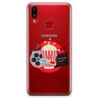 Samsung Galaxy A10s Kılıf Sinema Popcorn Arka Kapak Koruma Desenli Full Koruyucu