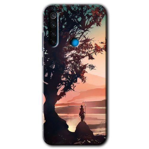 BeRa Aksesuar Xiaomi Redmi Note 8 Kılıf Baskılı Kapak - Yalnız Savaşcı +Tam Kaplayan Mat Seramik