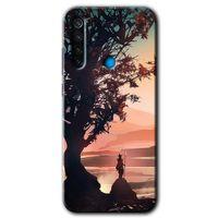 BeRa Aksesuar Xiaomi Redmi Note 8 Kılıf Baskılı Kapak - Yalnız Savaşcı +Tam Kaplayan Mat Seramik