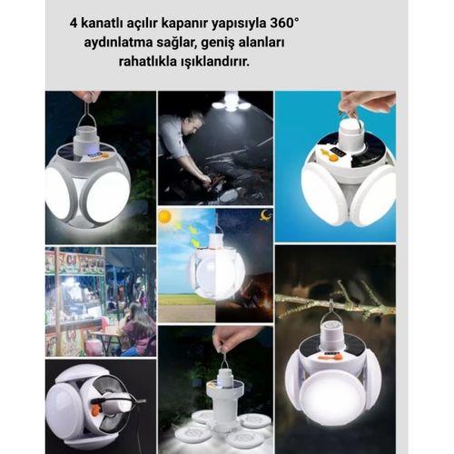 Pratik Katlanabilir Solar Led Aydınlatma Lambası