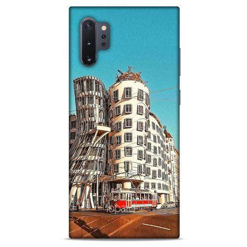 Samsung Galaxy Note 10 Plus Kılıf Dünya Mimarisi (35) Fit Design Kılıf The Dancing House Çekya