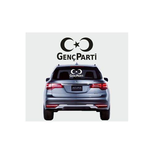Genç Parti Logo Oto Özel Yeni Tasarım sticker 25*30 Cm