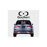 Genç Parti Logo Oto Özel Yeni Tasarım sticker 25*30 Cm