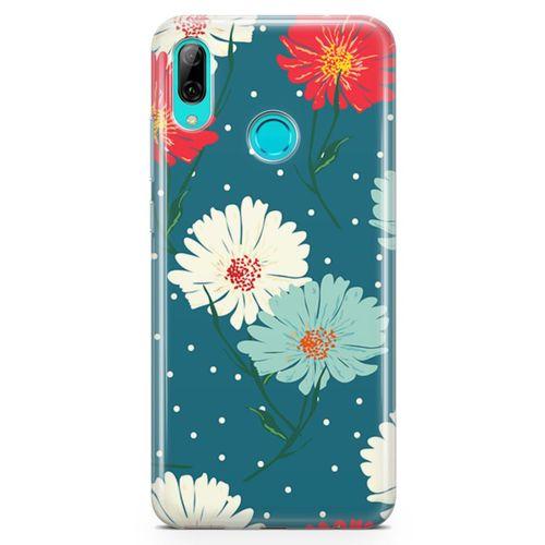 Huawei Y9 2019 Kılıf Karlı Çiçekler Arka Kapak Koruma Desenli Full Koruyucu