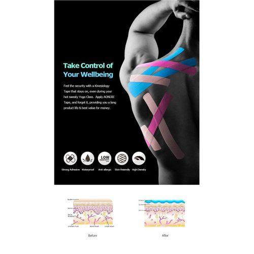 Ağrı Bandı - Kinesio Bant - Sporcu Bandı  SİYAH - Ağrı Bandı  5cmx5m