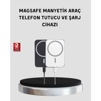 Magsafe Uyumlu Kablosuz Powerbank – Güçlü Mıknatıs, Hızlı Şarj, Kompakt Tasarım