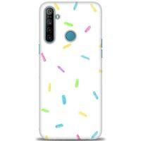 Realme 6i Kılıf HD Baskılı Kılıf - Konfeti + Tam Ekran Koruyucu