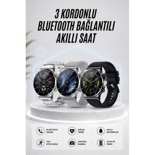 Akıllı Saat Amoled Ekran Bluetooth Bağlantılı Sesli Görüşme Nabız Ölçer