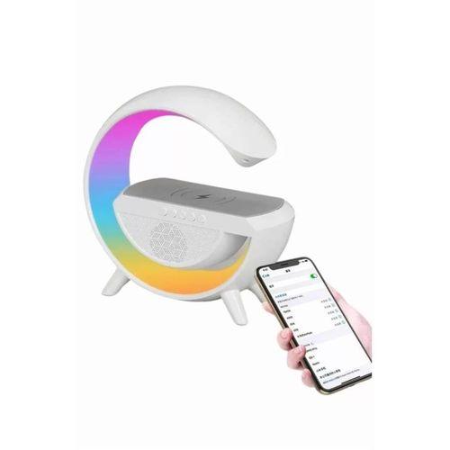 Bluetooth Hoparlör G Şekli Atmosfer Akıllı Rgb Lamba Wireless Kablosuz Şarj