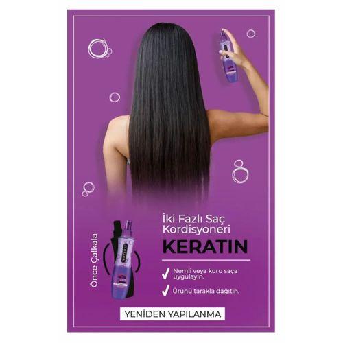 Keratin Çift Fazlı Kondisyoner Fön Suyu 240 ML - mrfs
