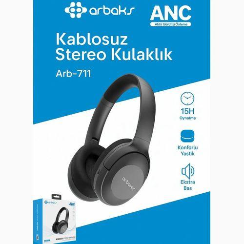 ANC Aktif Gürültü Önleme, 15 Saat Oynatma Kulaklık Arbaks Arb-711