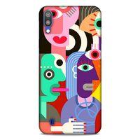 Lopard Samsung Galaxy M10 Uyumlu Kılıf Soyut Sanat (14) Desenli Lansman Kılıf