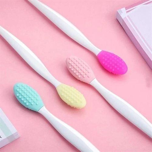 2 Adet Dudak Fırçası Peeling Etkili Gözenek Siyah Nokta Temizleyici Akne Giderici Çift Yönl