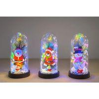 Yılbaşı Temalı Işıklı  Dekoratif Cam Fanus Alk5075