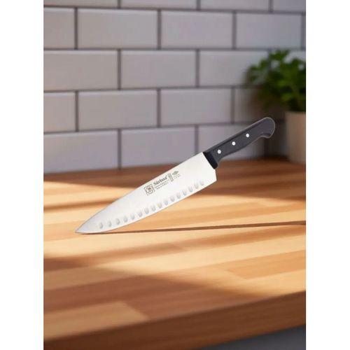 Sürbisa 61080 Oluklu Sürmene Şef Aşçı Bıçağı Pimli Sap 20 Cm