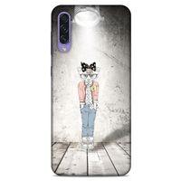Samsung Galaxy A50s Kılıf FunnyMaX (39) Liquid Crystal Kılıf Açık Gri Kedl